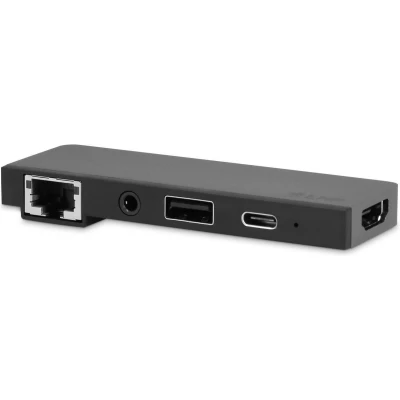 Afbeelding van LMP USB C Tablet Pro Dock 5 poorts met HDMI, C, Ethernet, 3.5 mm Jack aansluiting Donker Grijs