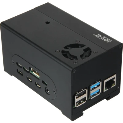 Afbeelding van Joy it Sonstiges Relais Aluminium behuizing Geschikt voor serie: Raspberry Pi, StromPi 3 Incl. batterijvak, Afneembare GPIO afdekking, actieve koeler,