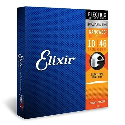 Afbeelding van Elixir 12450 Electric NPS Nanoweb 12 String Light 10 46