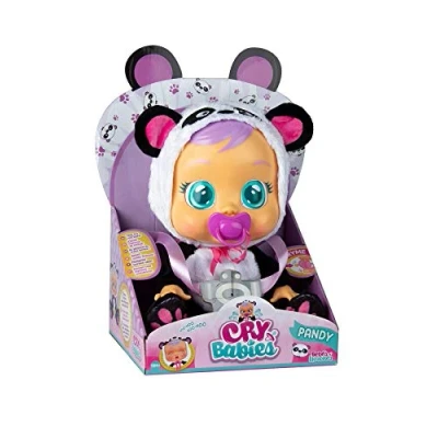 Afbeelding van CRY BABIES Pandy, de panda, interactieve speel en functionele pop met fopspeen, die echte tranen huilt, geschikt voor kinderen vanaf 2 jaar