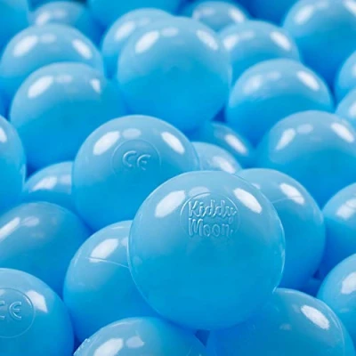 Afbeelding van KiddyMoon Plastic Ballen Voor Kinderen Ø 7 Cm Kleurig Gecertificerd Gemakt In EU, Babyblue,700