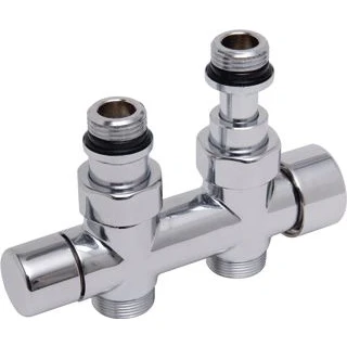 Afbeelding van DRL Ovus H blok 2 x 1/2&quot; hoh 50mm R. telesc.knop L/R therm.voorber.