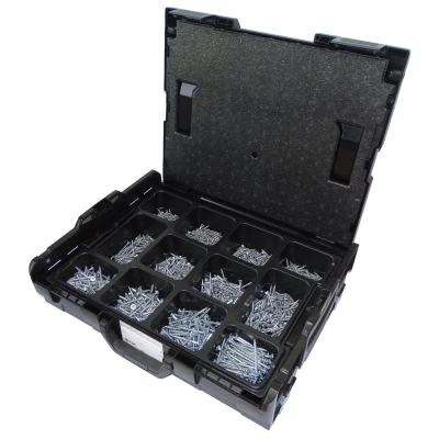 Afbeelding van Assortiment spaanplaatschroeven torx verzinkt in L Boxx 1200 delig