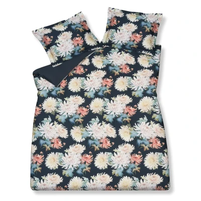 Afbeelding van Vandyck Floral Bliss Dekbedovertrekset Blue Ink 2 persoons (200x200/220 + Slopen)