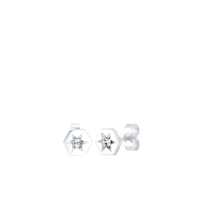 Afbeelding van Elli Oorbellen silvercolored, Dames, Maat: One Size, Silver/colored