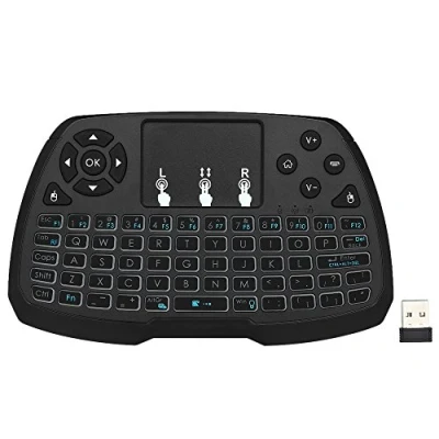 Afbeelding van Docooler 2.4GHz Draadloze Toetsenbord Touchpad Muis Handheld Afstandsbediening 4 Kleuren Backlight voor Android TV Box Smart PC Notebook
