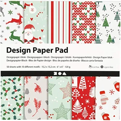 Afbeelding van Creativ Company 225908 creatief papier Papierblok voor handenarbeid 50 vel