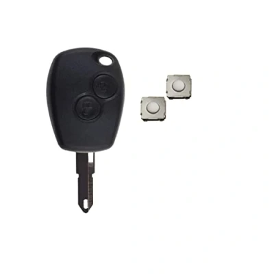 Afbeelding van 1neiSmartech Kit Shell Blade en 2 toetsen compatibel met Dacia Duster Express Logan Sandero Cover voor afstandsbediening + microtoetsen