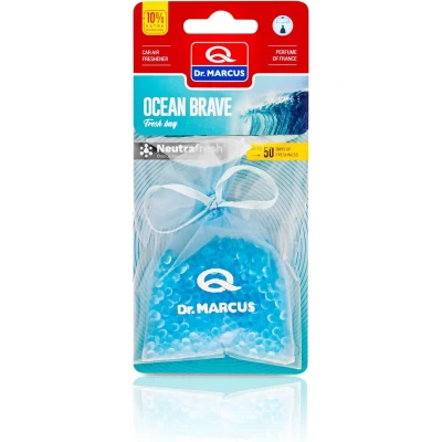 Afbeelding van Dr. Marcus Ocean Brave Fresh bag luchtverfrisser met neutrafresh technologie Geurhanger Tot 50 dagen geurverspreiding 20 Gram
