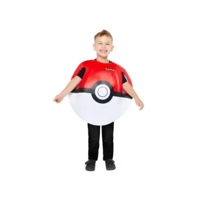 Afbeelding van amscan Poke Ball kostuum voor jongens 9918522 (8 12 jaar)