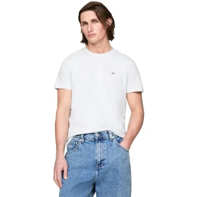 Afbeelding van Tommy Jeans 2 PACK TEE Tshirt basic, Heren, Maat: 46, Silver grey/dark night navy