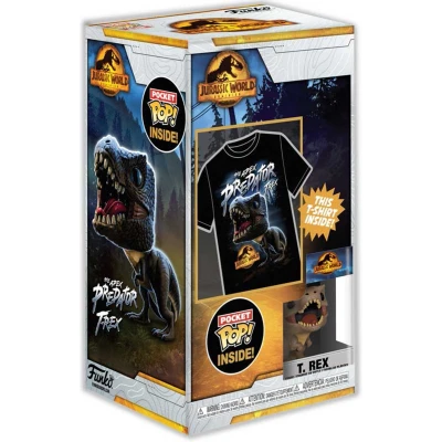 Afbeelding van FUNKO POCKET POP! &amp; TEE JURASSIC T REX M.