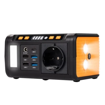 Afbeelding van Technaxx mini Power Station TX 205 Bank 74 WH 230 V met geïntegreerd stopcontact externe accu voor laptop, mobiele telefoon, koelkast enz. compatibel zonne opladers