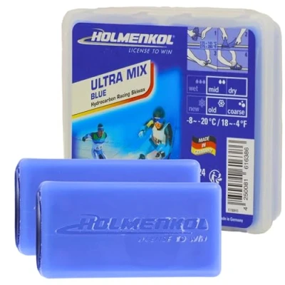 Afbeelding van Holmenkol Ultramix Blue 2 x 35g Ski en Snowboard wax