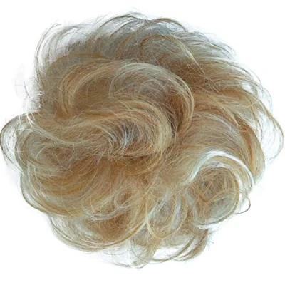Afbeelding van CAISHA 100% ECHT HAAR Haarelastiek Haarstuk Haarverdikking Vlecht Haarband Haaraccessoires Blond Mix H312a