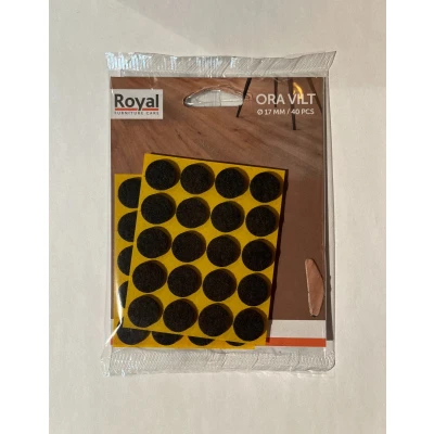 Afbeelding van Outlet Duiven Zelfklevend vilt d17 mm, set 40 stuks