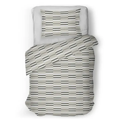 Afbeelding van Snoozing Barbara Dekbedovertrek Eenpersoons 140x200/220 cm Grey