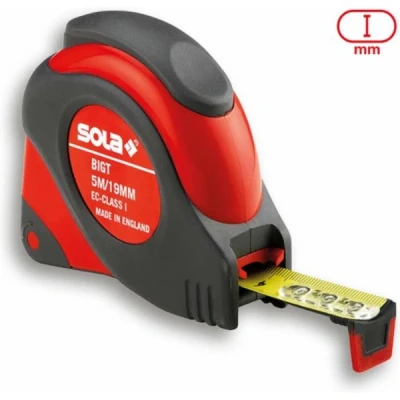 Afbeelding van Rolbandmaat staal SOLA BigT 5 m x 19 mm