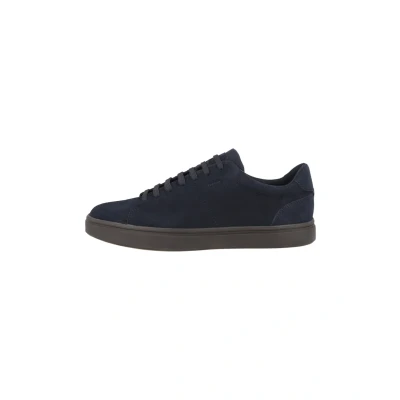 Afbeelding van Geox Sneakers laag, Heren, Maat: 42, Navy u lda c Veloursleer