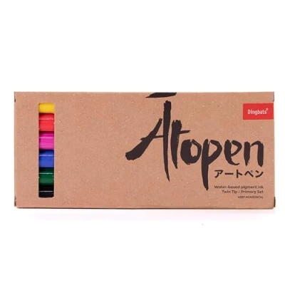 Afbeelding van Dingbats Ātopen Fineliner Pen Set Dual Tip Pennen Brush voor kalligrafie en kunsttekeningen Kunstbenodigdheden Basisset