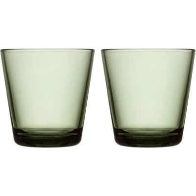 Afbeelding van Iittala Kaj Franck Kartio glas 21cl set van 2 pine green