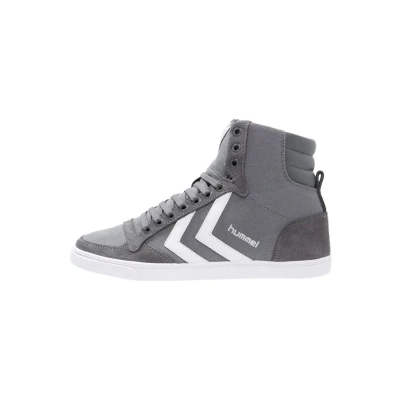 Afbeelding van Hummel Slimmer Stadil Sneakers hoog, Maat: 48, Castle rock/white Leer en textiel