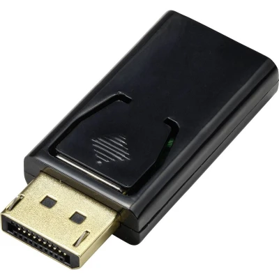 Afbeelding van Renkforce RF 4746622 HDMI / DisplayPort Adapter [1x stekker 1x bus] Zwart