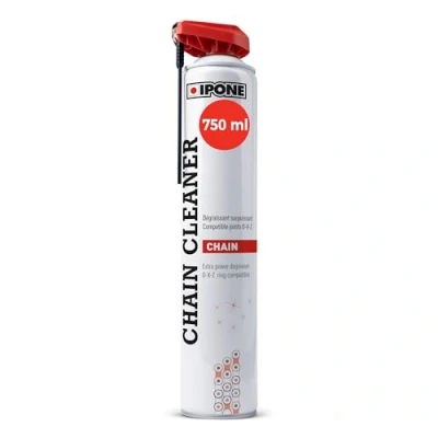 Afbeelding van IPONE Motorcycle Chain Cleaner Multi positie spray 750 ml Effectief tegen het meest hardnekkige vet Krachtig en nauwkeurig sproeien zonder
