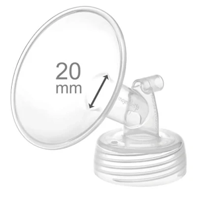 Afbeelding van Maymom brede hals pomp deel 20 mm flens compatibel met Spectra S1/S2 pompen; Incl mondflens, geen originele Flange; Vervangt Shield (20 één flans)