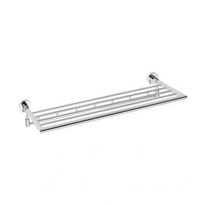Afbeelding van Handdoekhouder Sapho X Round Hangend met Opbergstang 65 cm Chroom