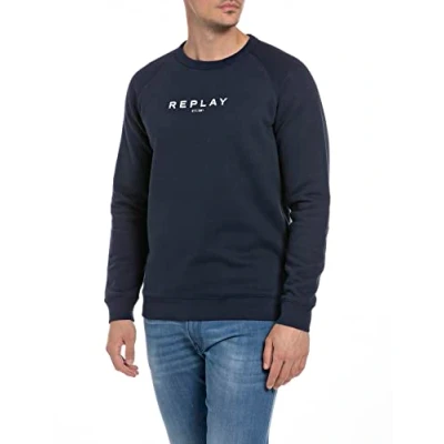 Afbeelding van Replay Heren M6139L.000.21842 Sweatshirt, 85 Blauw, L