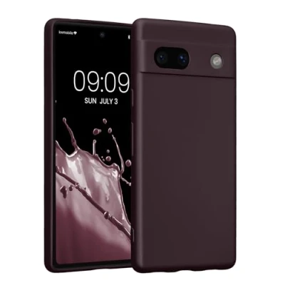 Afbeelding van kwmobile metallic telefoonhoesje van TPU geschikt voor Google Pixel 7a Flexible case smartphone In braam