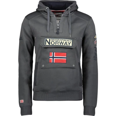 Afbeelding van Geographical Norway Hoodie / Pullover Gymclass Db Men 100 Dark Grey L