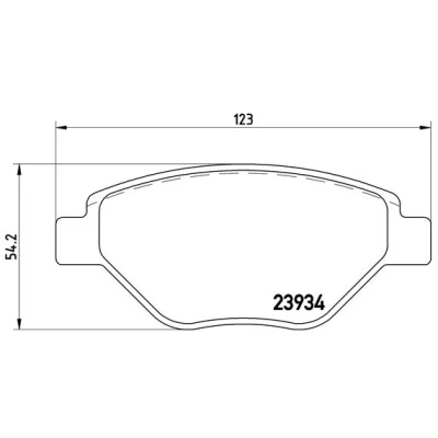 Afbeelding van Brembo Remblokset P 68 031