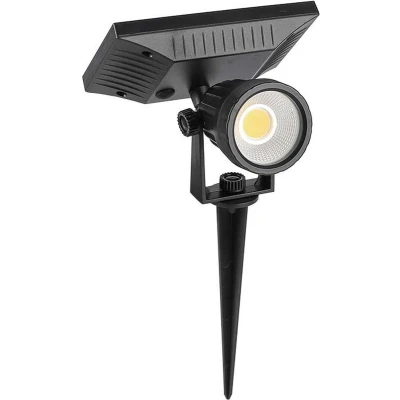 Afbeelding van V TAC VT 952 Zwart Solar Spike Light IP65 2W 40 Lumen 4000K