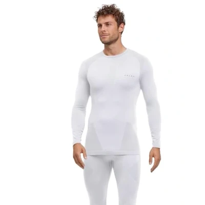 Afbeelding van FALKE Heren basislaag Shirt Warm Ronde Hals M L/S SH Functioneel materiaal sneldrogend 1 stuk, Wit (White 2860) nieuw milieuvriendelijk, XL