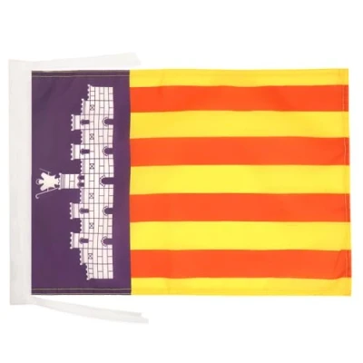 Afbeelding van Mallorca Vlag 45x30 cm koorden City SMALL vlaggen 30 x 45 Banner 18x12 in hoge kwaliteit AZ FLAG