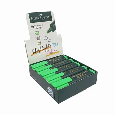 Afbeelding van Faber Castell 48 63 tekst liner groen (10 stuks)