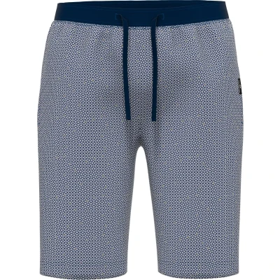 Afbeelding van Gotzburg heren pyjama of loungebroek middenblauw mini dessin Maat: XXL
