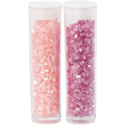 Afbeelding van Creotime Rocailles 1,7 Mm Roze/transparant Roze