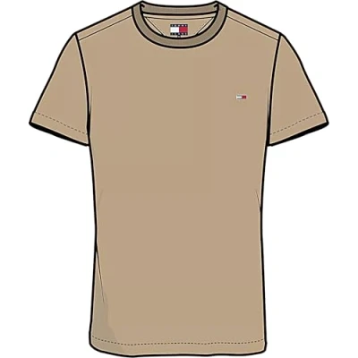 Afbeelding van Tommy Jeans SLIM TEE Tshirt basic, Heren, Maat: 56, Relic tan