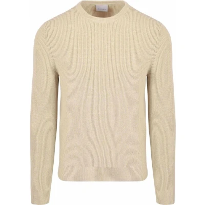 Afbeelding van Suitable Trui Wol Blend Ecru maat XL Heren met Regular fit Pasvorm Polyester Herenkleding
