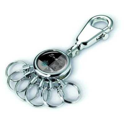 Afbeelding van Ibenzoa® Sleutelhanger Met Karabijnhaak En Zes Los Te Bevestigen Ringen In Diverse Ontwerpen