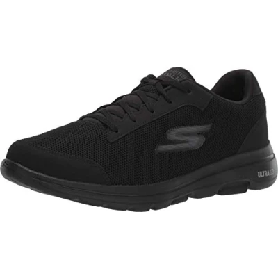 Afbeelding van Skechers Gowalk 5 sneakers sportschoenen voor training, wandelen met luchtgekoeld schuim heren, Zwart 2.41.5 EU X Larga, EU, 2, 41.5 Bred