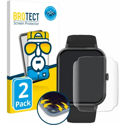Afbeelding van BROTECT Volledig bedekkende screen protector, Smartwatch beschermfolie, Transparant