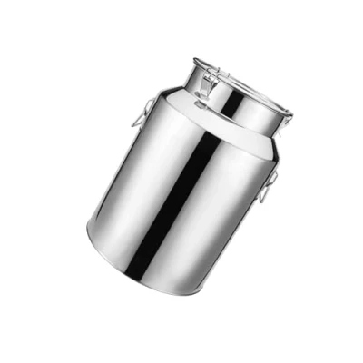 Afbeelding van GoHaiDe Roestvrij staal Melk Kan Kruik 5L/7L/9L/14L Rvs Churn Canister Wijn Emmer Fles Transport Tank,5L