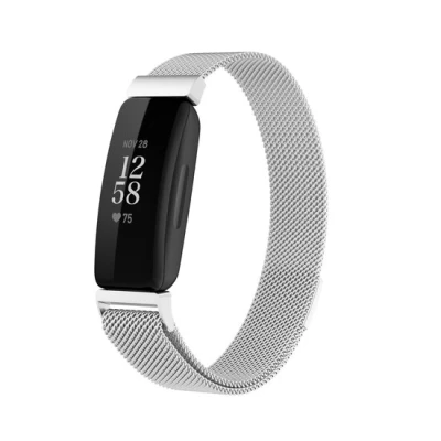 Afbeelding van Fitbit Inspire 2 &amp; Ace 3 Milanese bandje Maat: Large Zilver