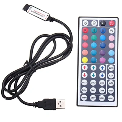 Afbeelding van MASUNN 44 toetsen USB Remote Controller voor 5V 5050 RGB LED Strip Light Tv PC Back