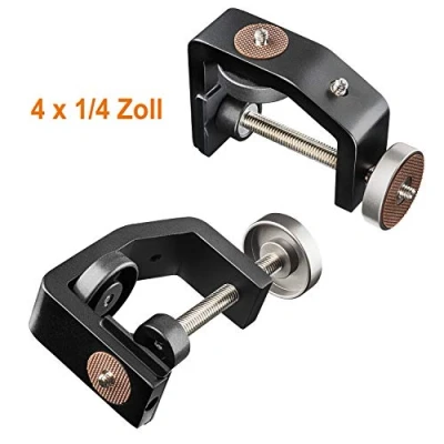 Afbeelding van Walimex pro KX 25 Statiefklem met kogelkop, klemstatief, flitsklem, aluminium, uittrekbare middenkolom 12,5 20 cm, voor camera, led lampen, houder statief, buis, plaat, tafel
