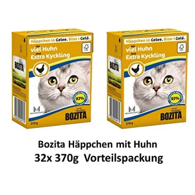Afbeelding van 6x370g Stukjes in Gelei met Extra Kip Bozita Kattenvoer